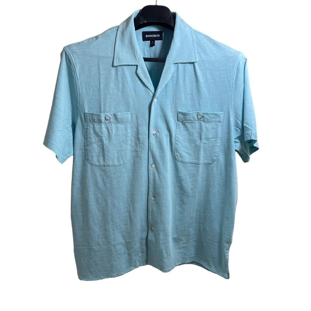 Nwt Bonobos Light Blue Garment Dyed‎ Soft Cotton Button Down XL